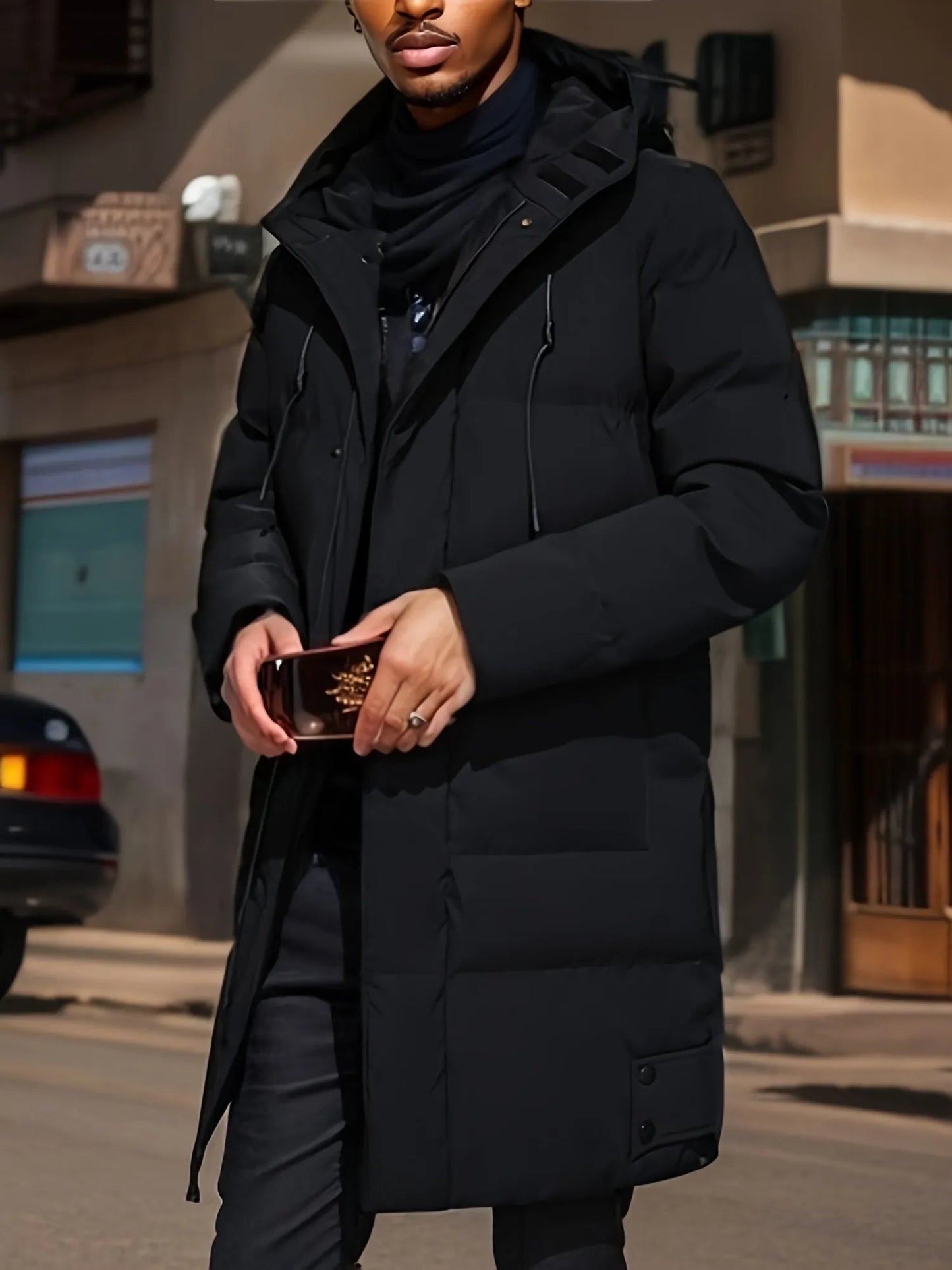 Othman | Long Coat for Men – Thermal Protection and Urban Style