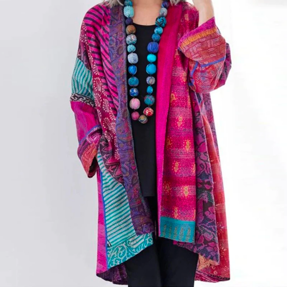 Women's Boho Printed Kimono | Loose Fit