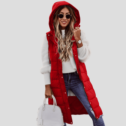 Women's Fleece Lined Hooded Gilet