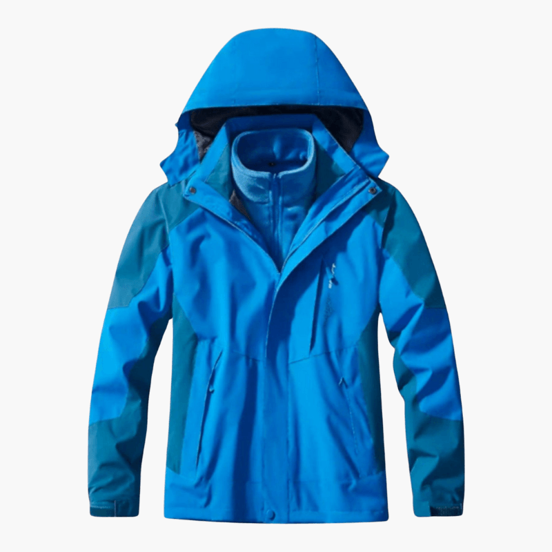 Waterproof Men's Zip Up Hoodie Coat with Pockets