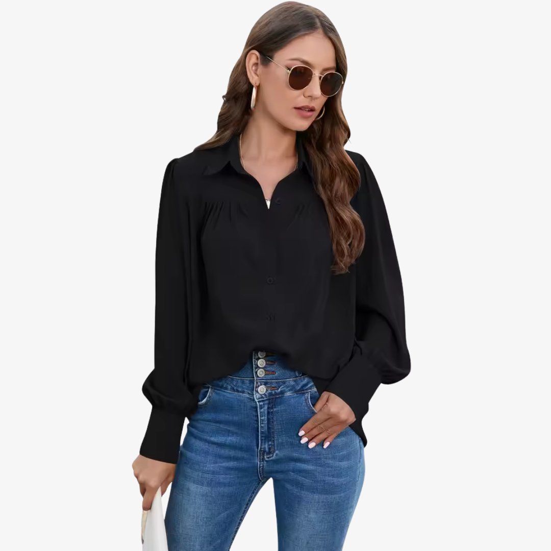 Beautiful Flowy Blouse with Bell Sleeves