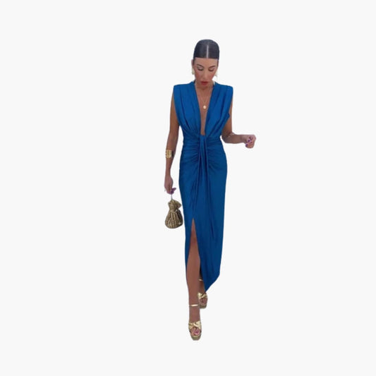Chic Flowy Maxi Dress for Women - Olytrend