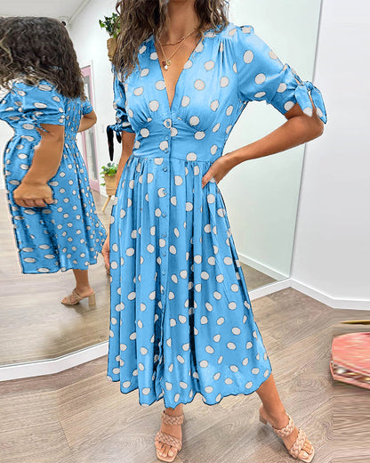 Chic Dot Pattern Women's Dress