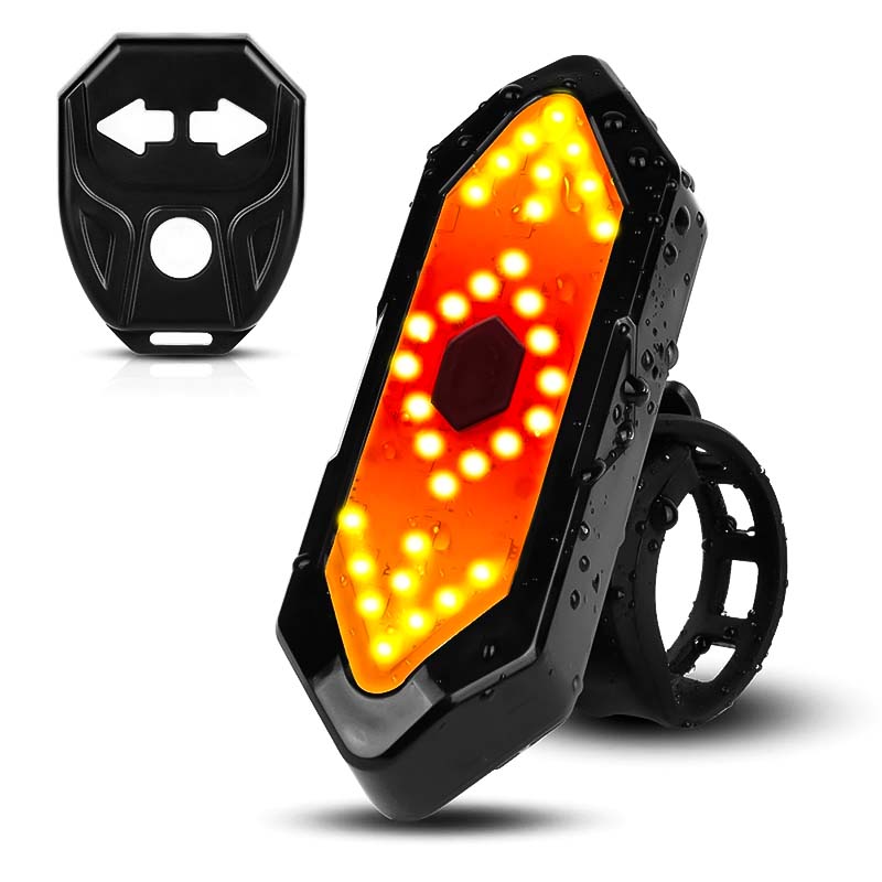 Wireless rear light with signals