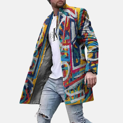 Urban Style Mens Coat - Relaxed Fit Jacket