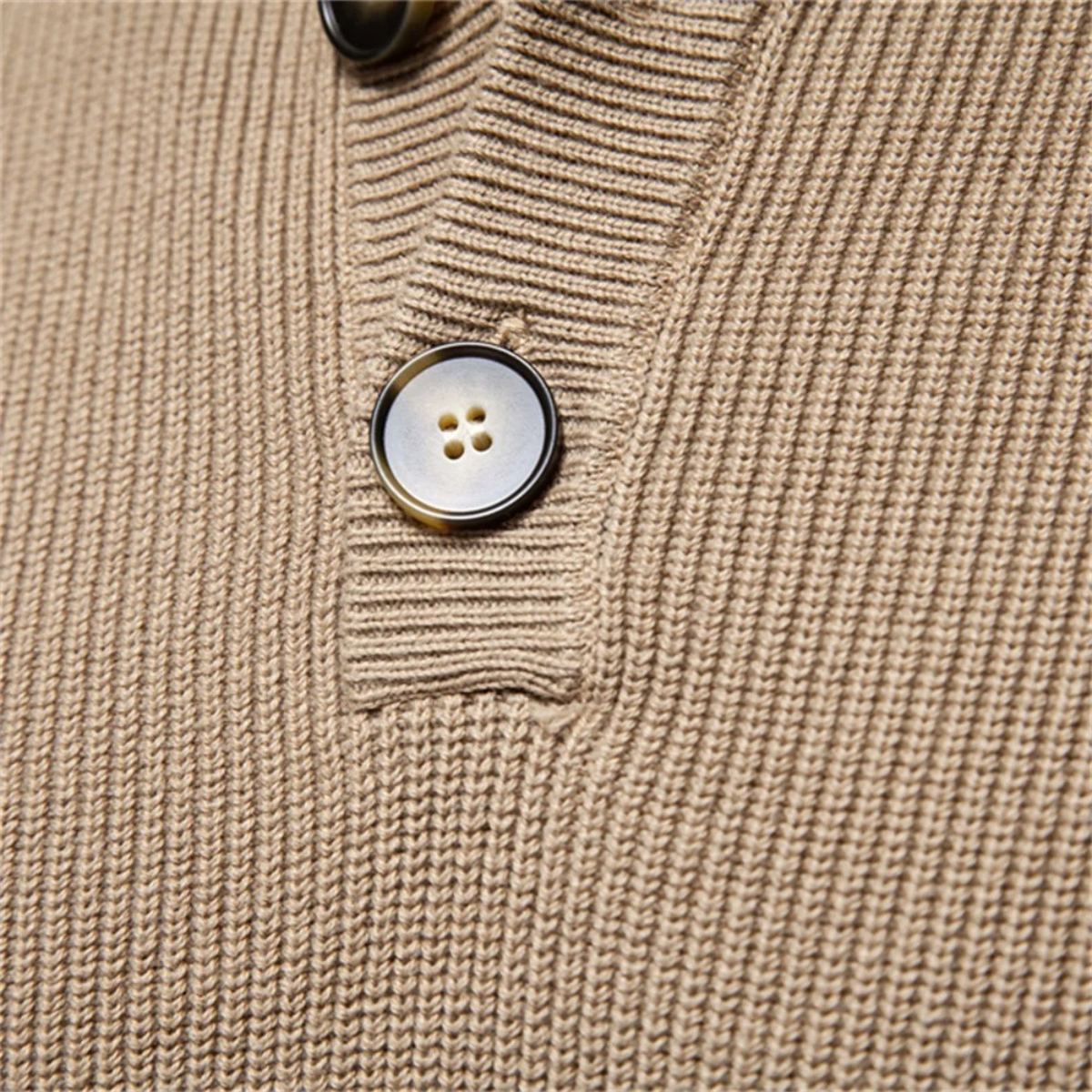 Warm Mens Crew Neck Turtleneck Pullover Sweater