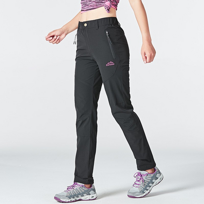 Waterproof women's pants with fleece lining