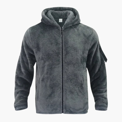 Warm Hooded Zip Up Mens Jacket