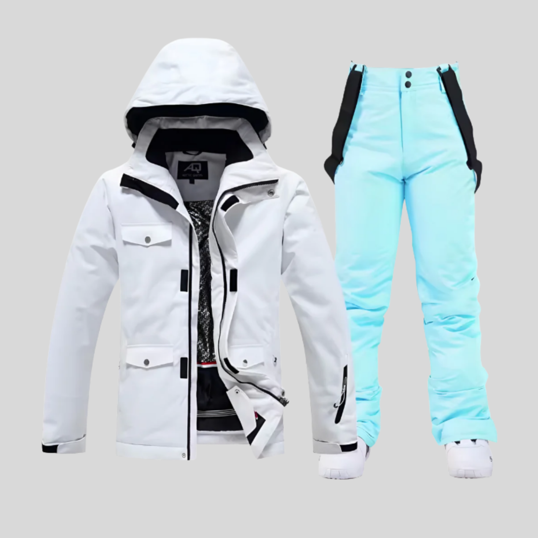 Warm Waterproof Ski Suit Women's Snow Jacket Pants Set