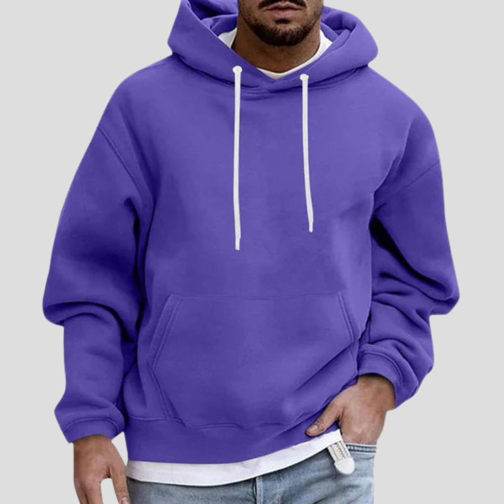 Casual Hooded Sweatshirt with Pockets