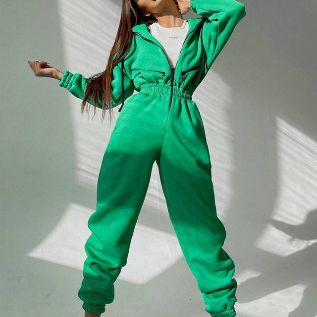 Women's Hoodie Two-Piece Set for Everyday and Leisure