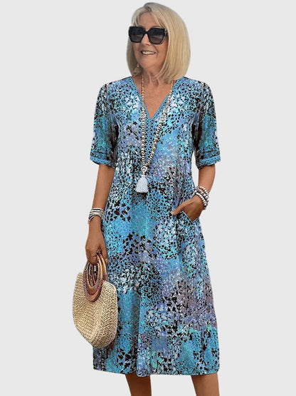 Beautiful Floral Knee Length Dress
