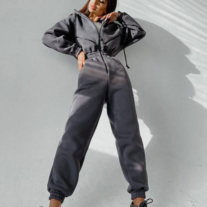 Women's Hoodie Two-Piece Set for Everyday and Leisure