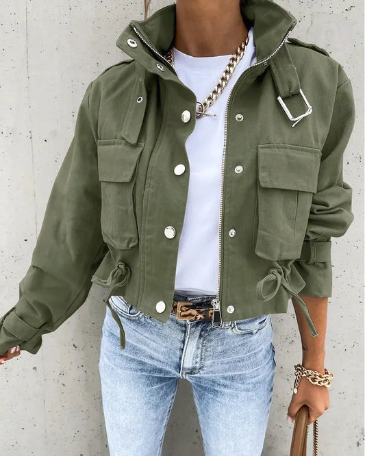 Vianna | Modern Jacket with High Collar — Chic Style & Relaxed Spirit