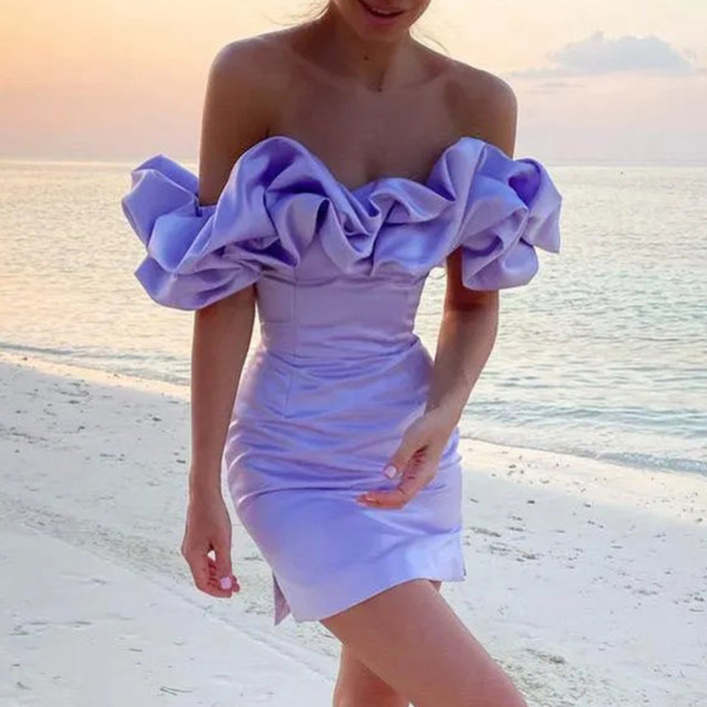 Asymmetric Strap Dress for Women | Midi