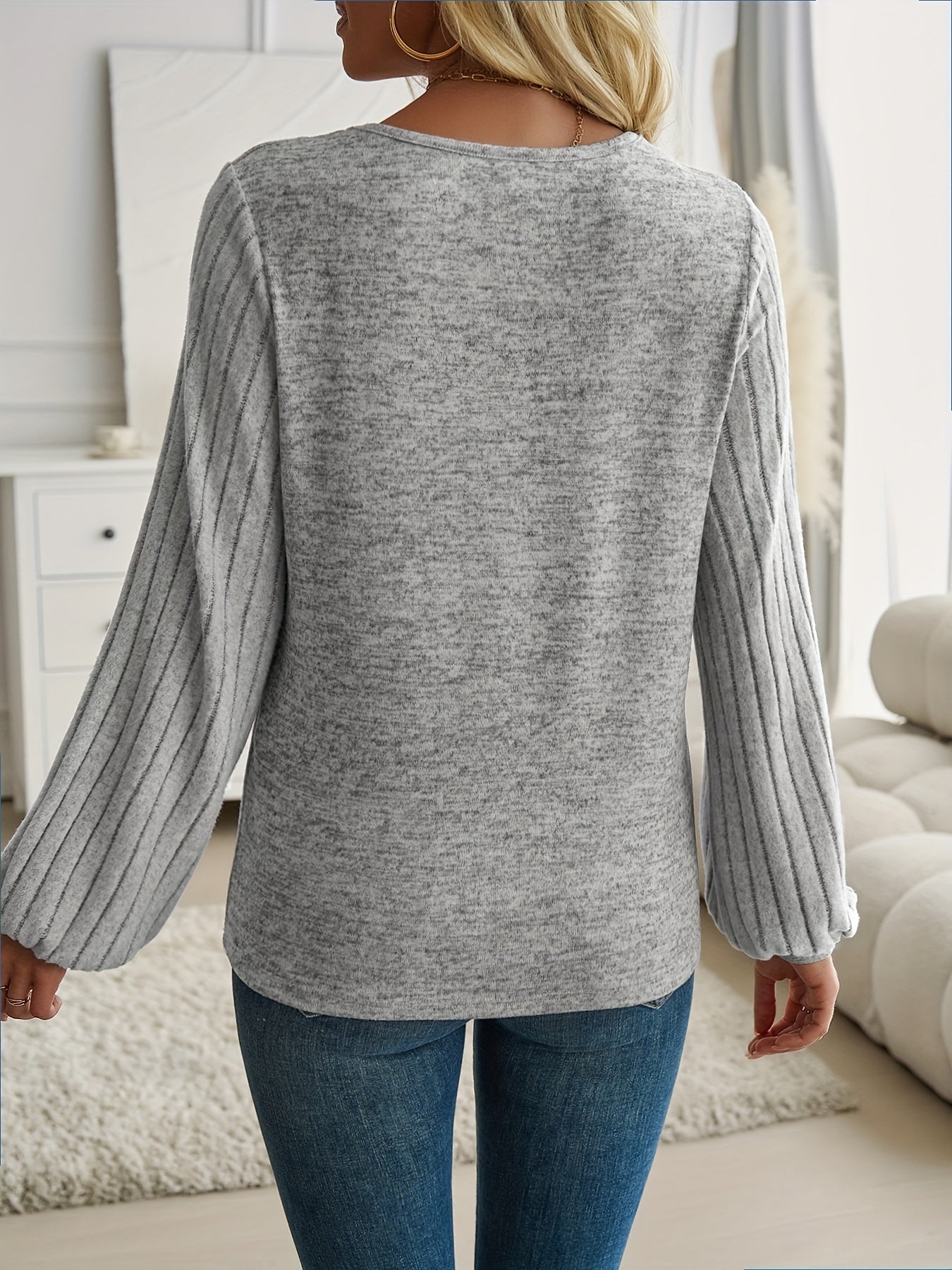 Chic Bell Sleeve Winter Sweater