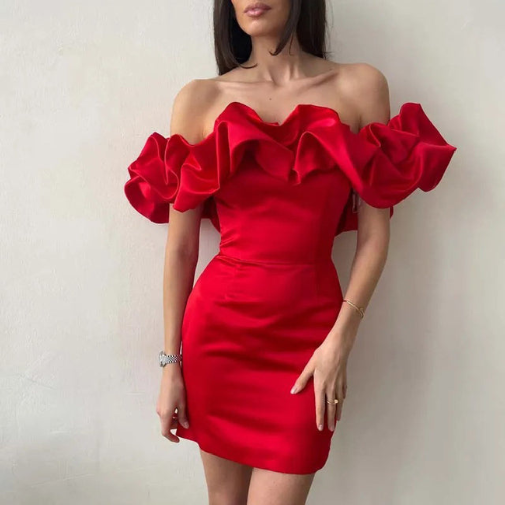 Asymmetric Strap Dress for Women | Midi