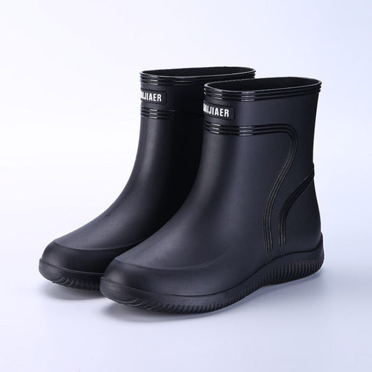 Warming fleece rubber boots for women and men