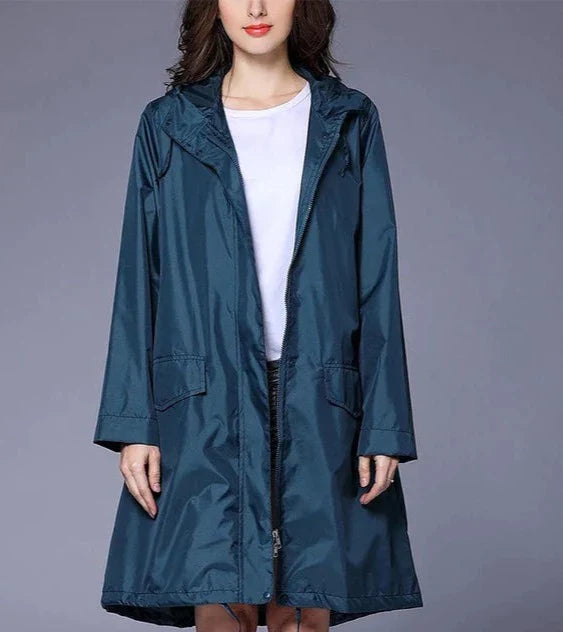 Yamina-Pink | Women's Fine Hooded Parka — Simplicity & Elegance in Daily Life