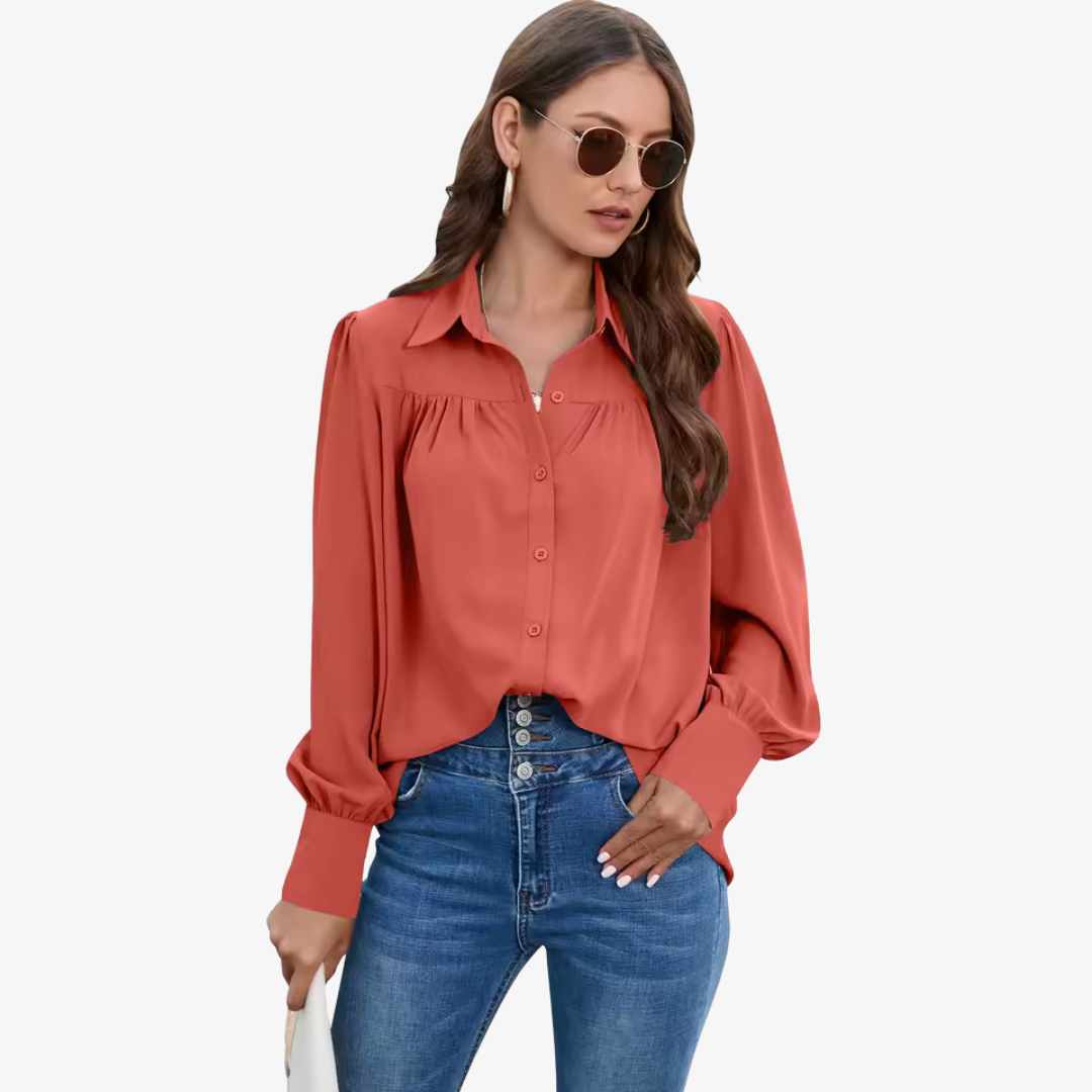 Beautiful Flowy Top with Bell Sleeves