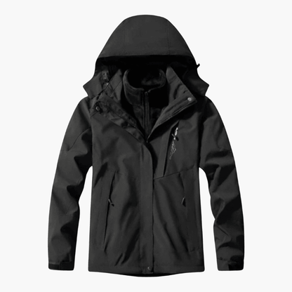 Waterproof Men's Zip Up Hoodie Coat with Pockets