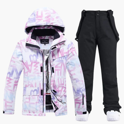 Warm Women's Snow Ski Jacket Set