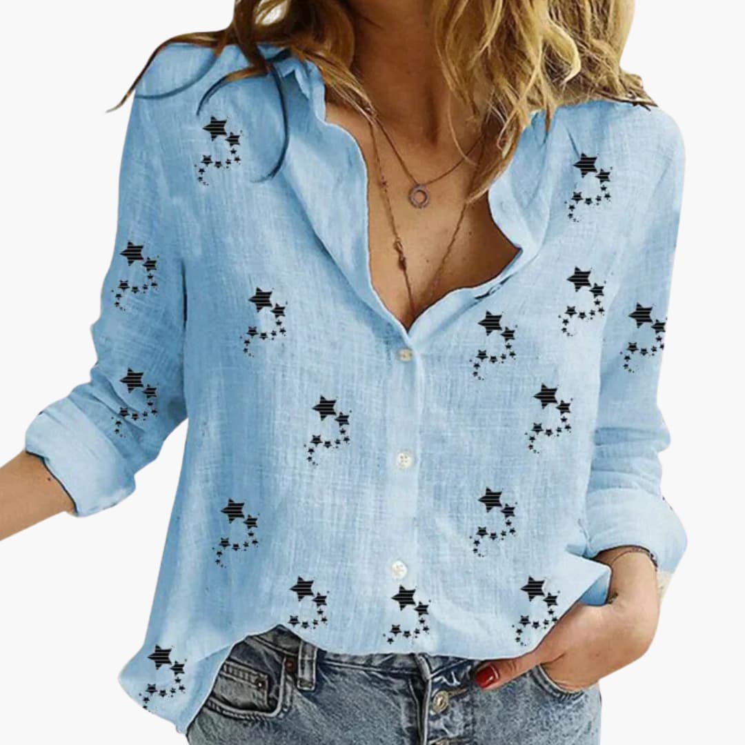 Chic Floral Women's Blouse - Classic and Feminine