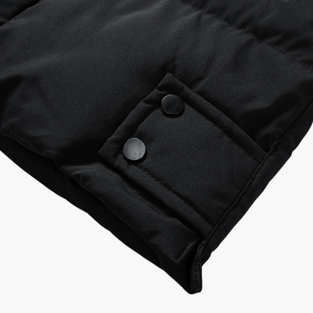 Waterproof Men's Coat with Hood and Zipper