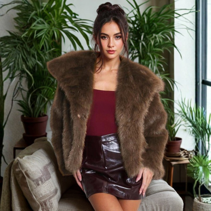 Warm Fuzzy Long Sleeve Winter Coat