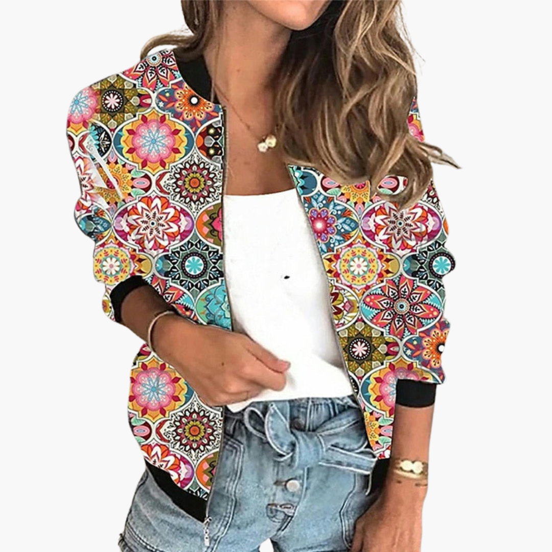 Women's Floral Jacket - Slim Fit & Fashionable