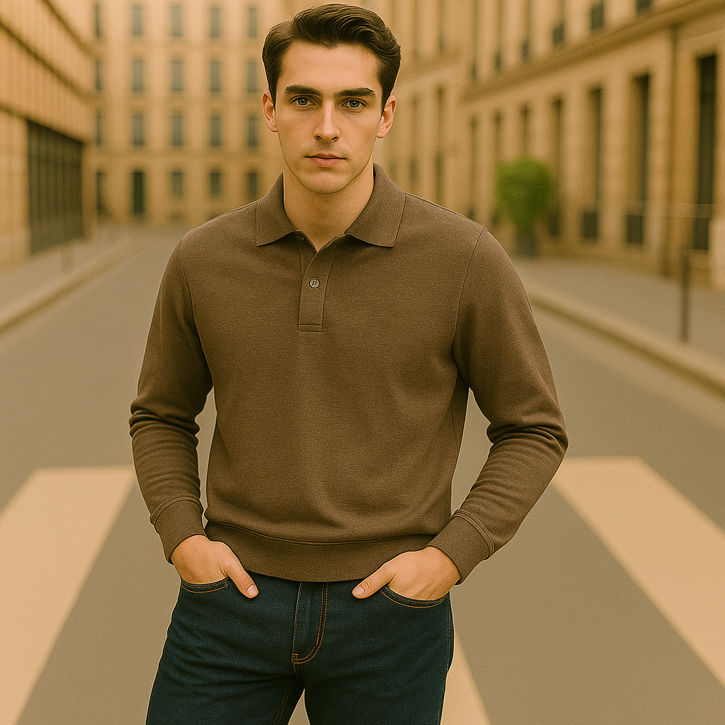 Casual Long Sleeve Shirt for Men | Simple