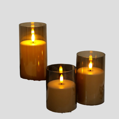Warm White Flameless Candle 3-Pack