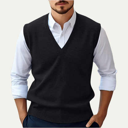 Casual Men's Sleeveless Crew Neck Knit Vest