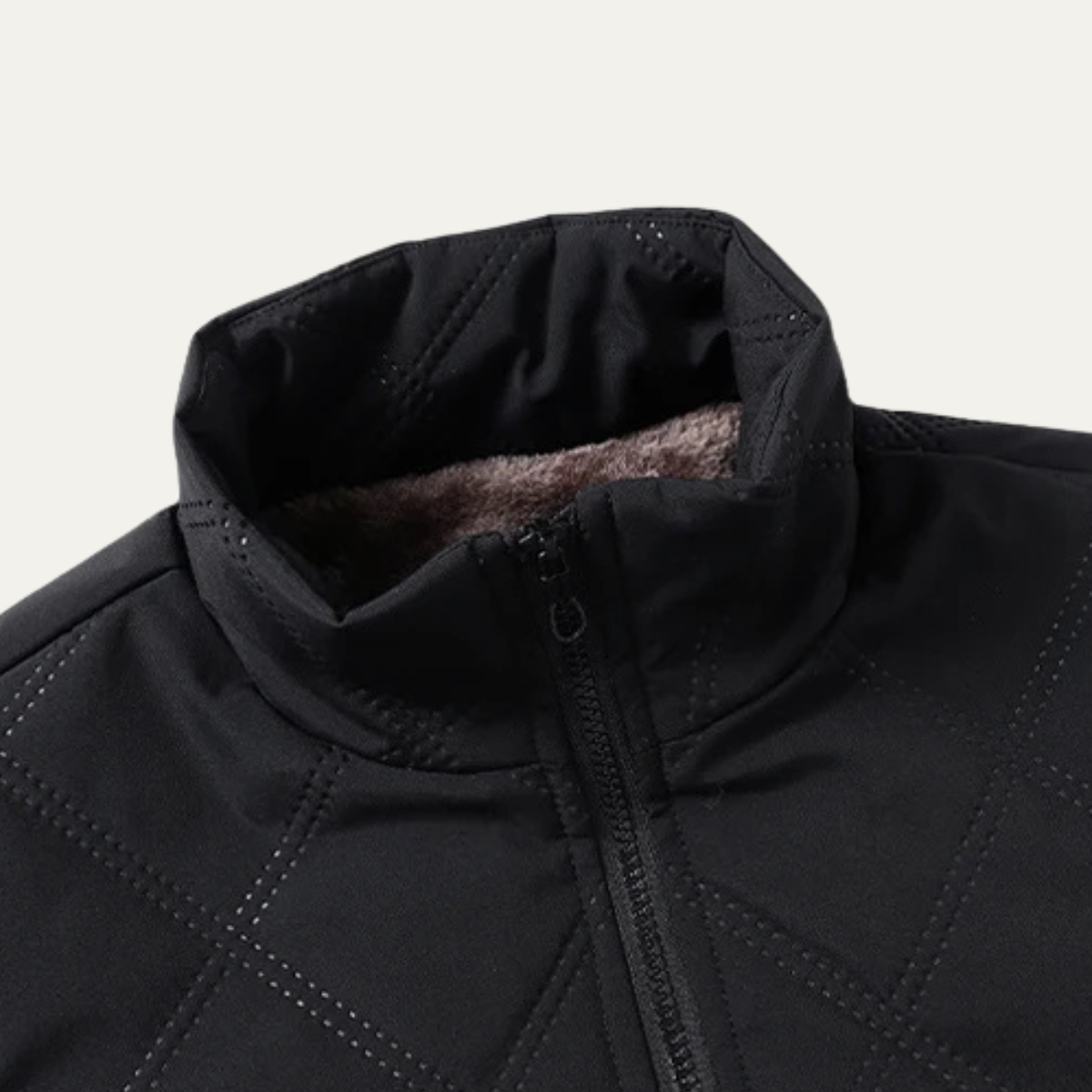 Warm Men's Padded Fleece Winter Jacket