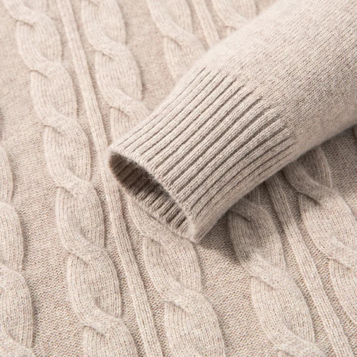 Warm Men's Crew Neck Cashmere Sweater