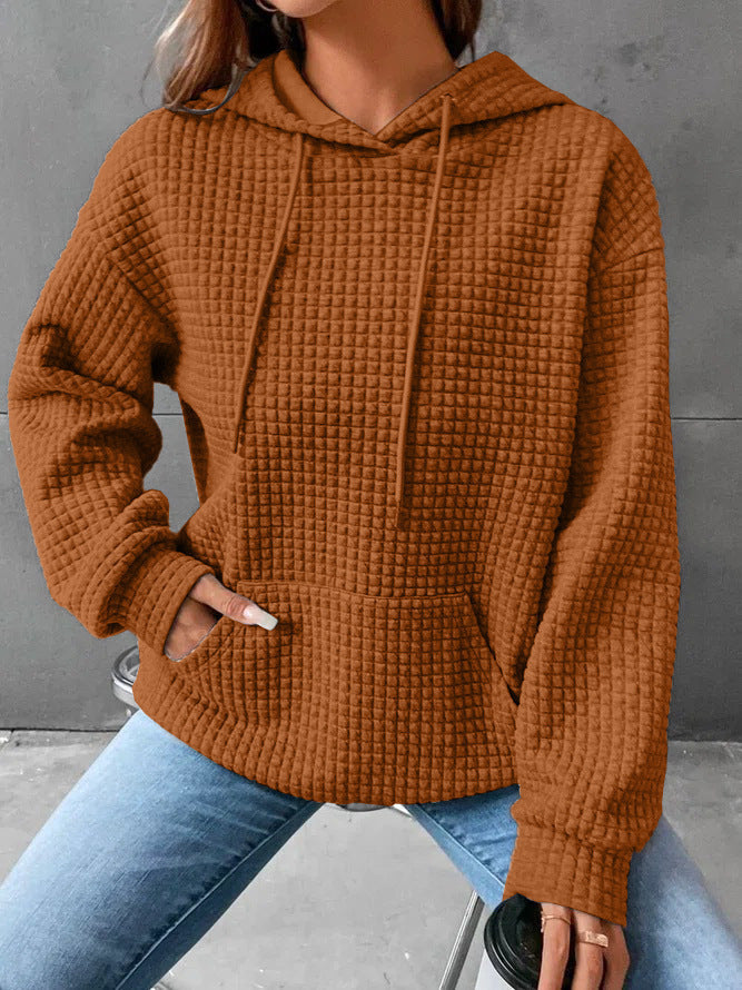 Women's hoodie with hood and kangaroo pocket