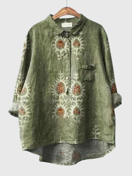 Women's Pretty Flower Pattern Top