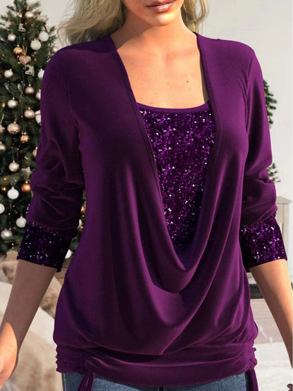 Beatrix | Elegant Blouse for Women with Sequins and Glitter