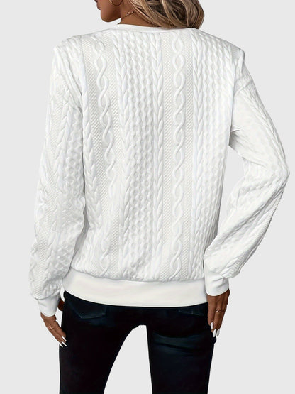 Warm Zip Up Knitted Sweater