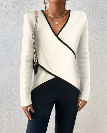 Anna | Elegant V-Neck Sweater for Women made of Cotton