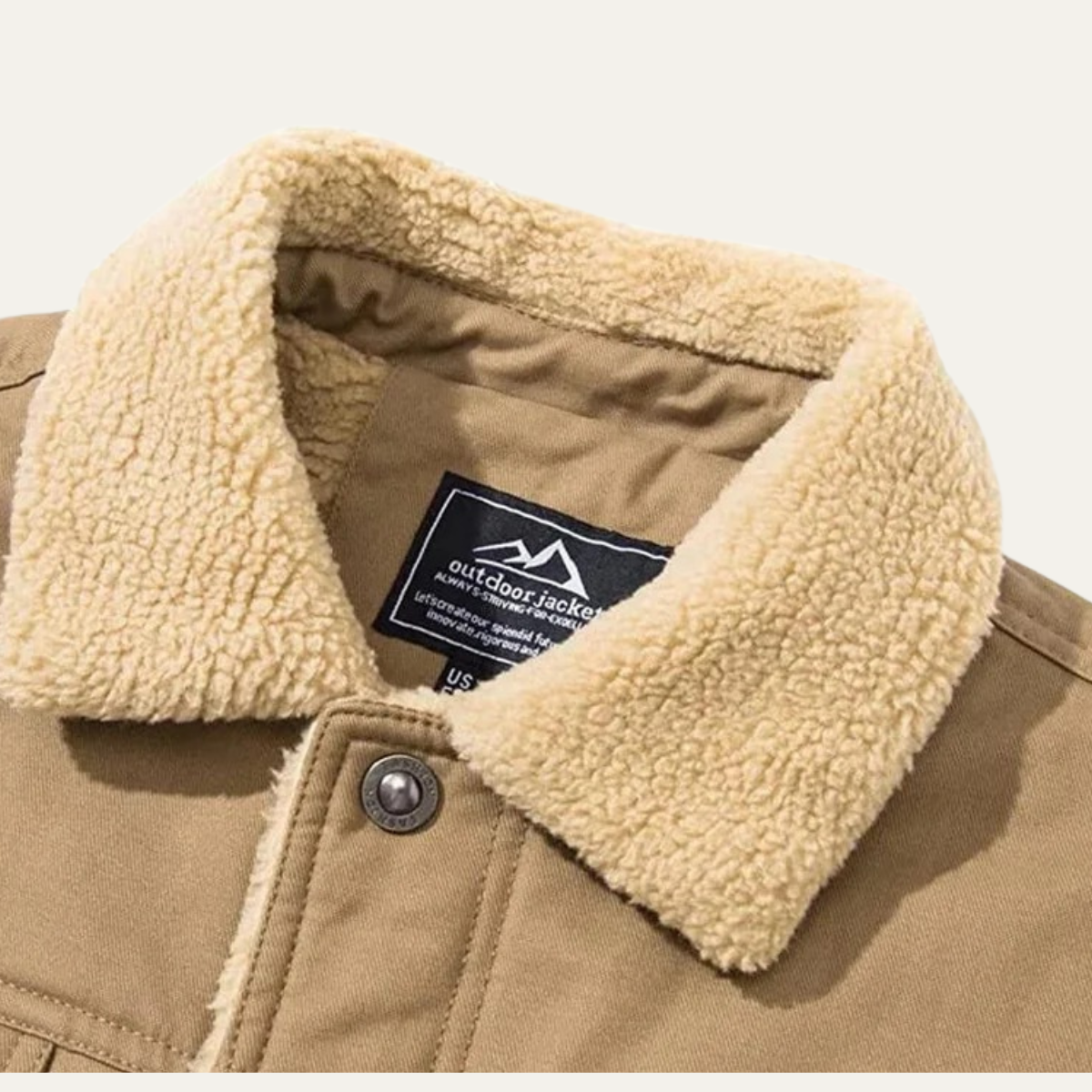 Warm Waterproof Men's Fleece Lined Winter Jacket