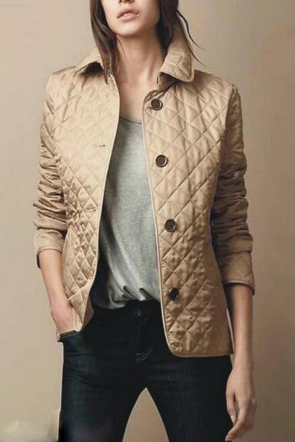 Women's Winter Puffer Jacket | With Buttons