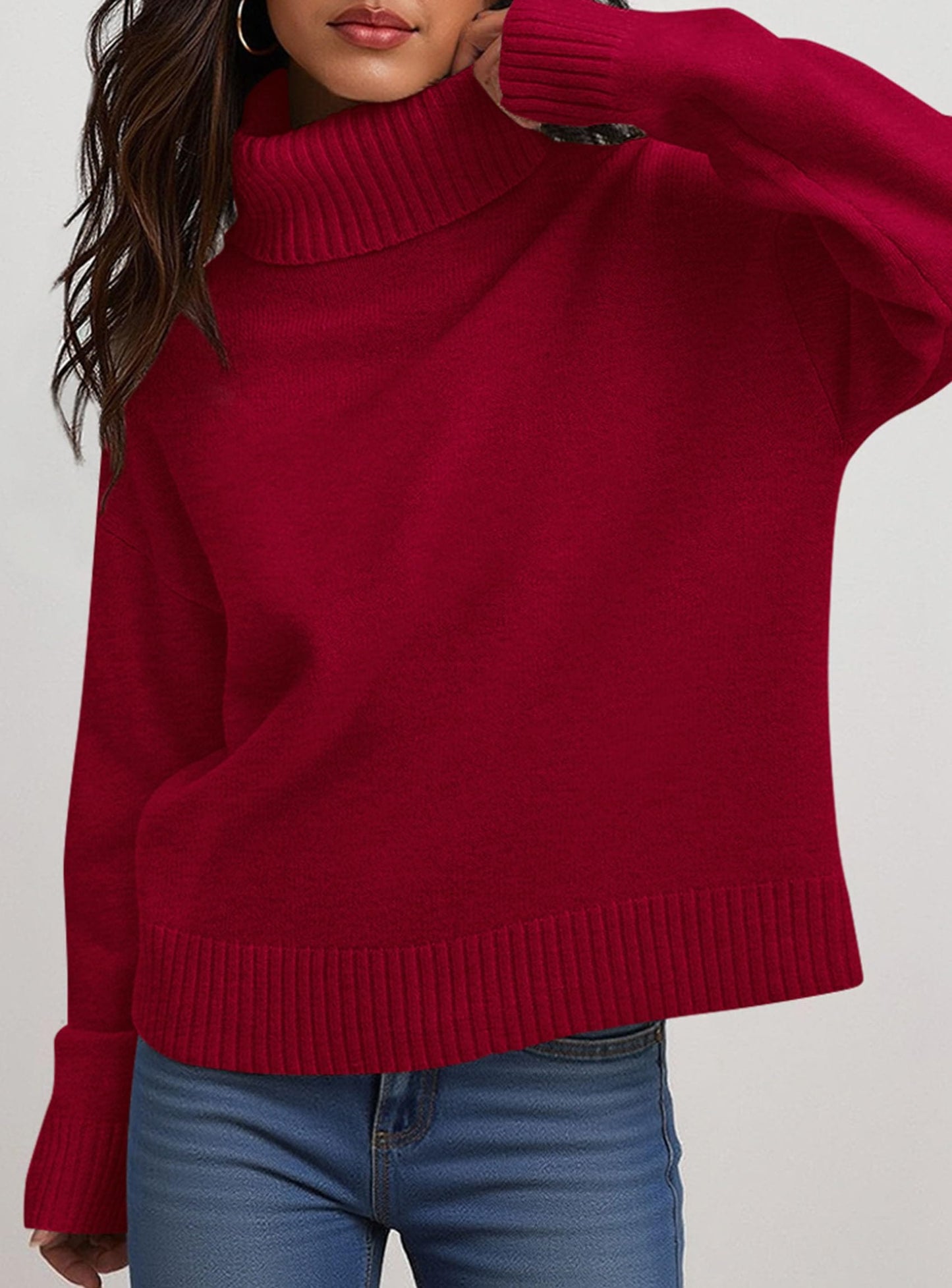Zoé | Women's Roll Neck Sweater — Elegance & Daily Comfort