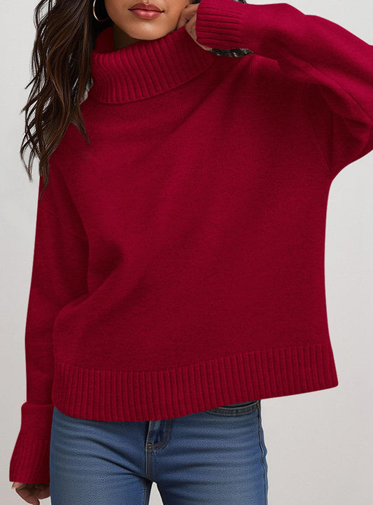 Zoé | Women's Roll Neck Sweater — Elegance & Daily Comfort