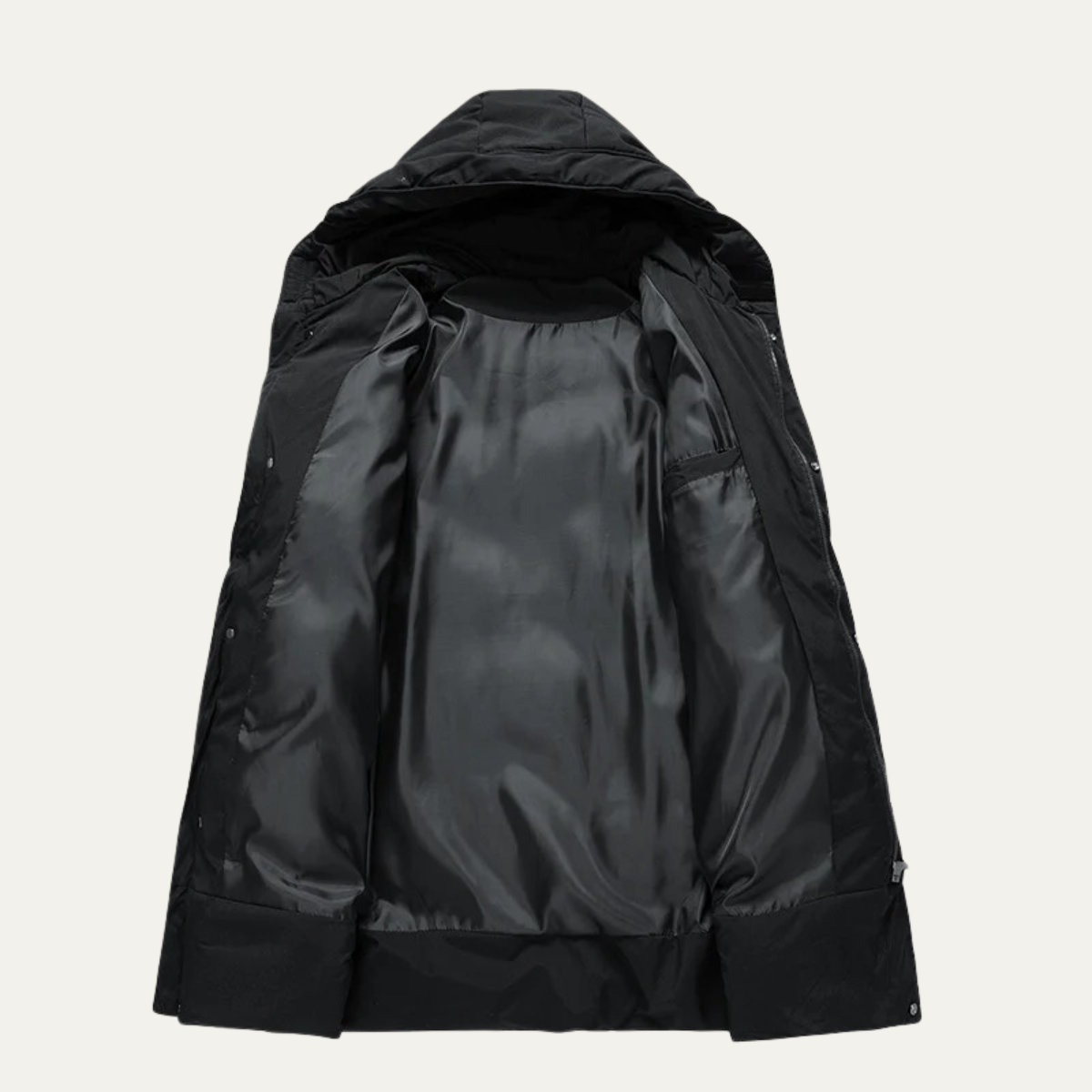 Warm Men's Down Parka Coat with Hood