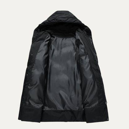 Warm Men's Down Parka Coat with Hood