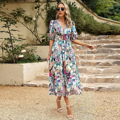 Beatrix | Elegant women's dress with V-neck