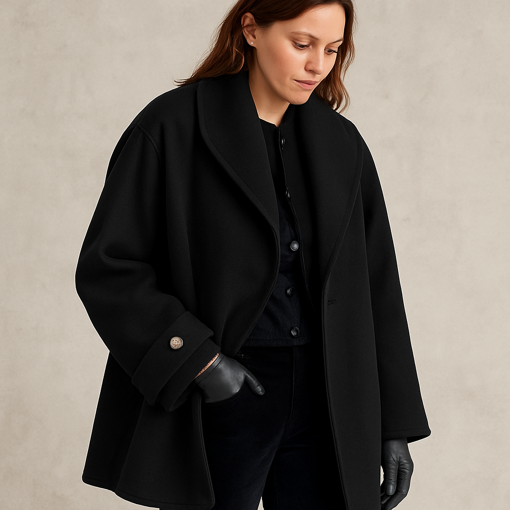 Women's Winter Trench Coat | With Contrast Trim Casual