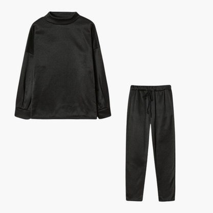 Women's Fleece High Neck Tracksuit Set