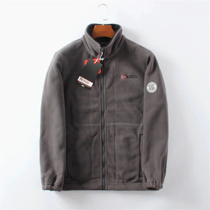 Waterproof Mens Fleece Coat Warm Outdoor Jacket